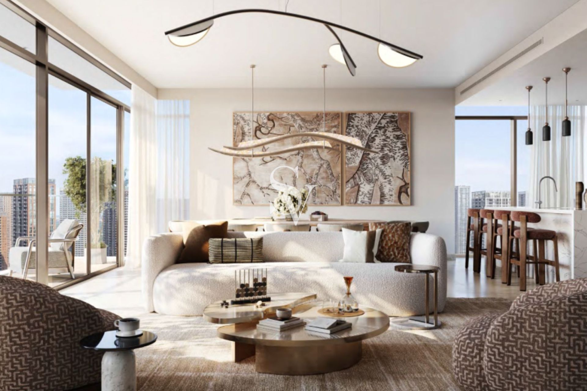 Luxury 3 BR + Maids | Full Amenities Views