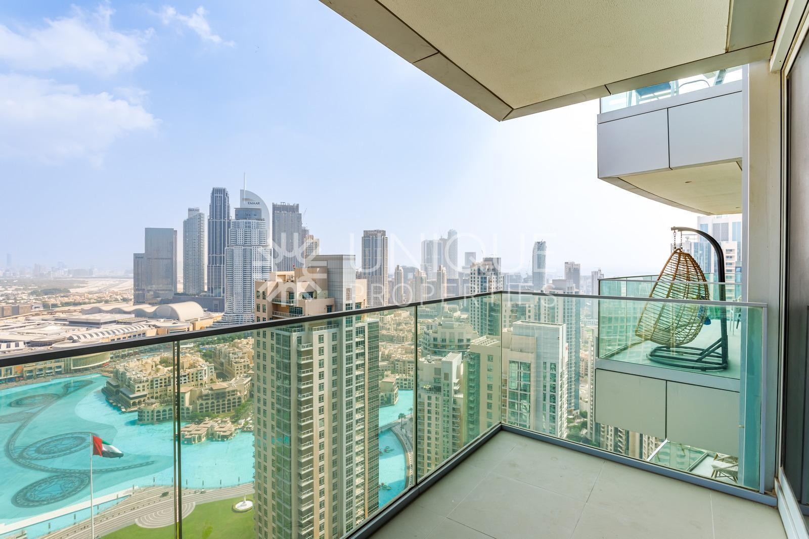 High Floor | Semi-Furnished | Fountain Views